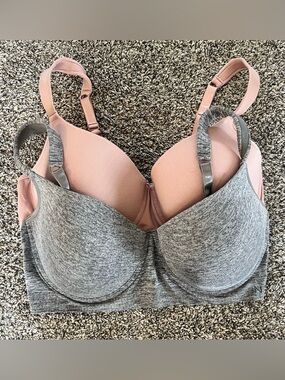 Nautica Women’s Tshirt Bras Pack Of Two 42D NWOT Thick Straps